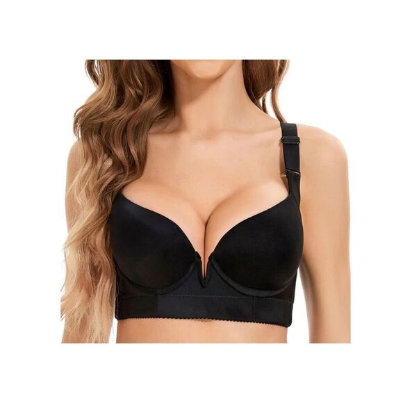 NEW Push Up Bra Plus Size Bra Back Fat Coverage Underwire 40DD - Picture 1 of 5